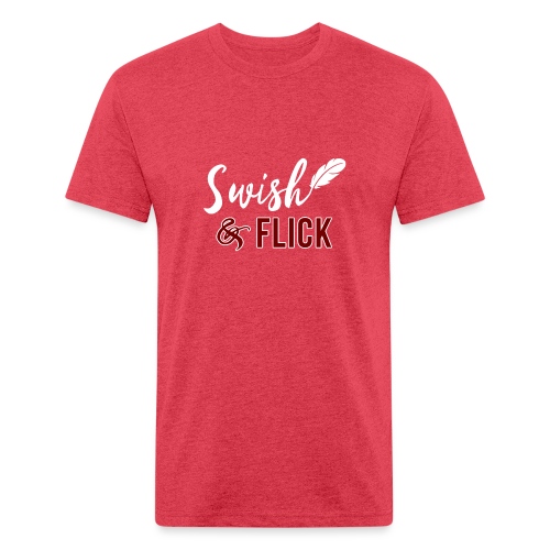 Swish And Flick - Men’s Fitted Poly/Cotton T-Shirt