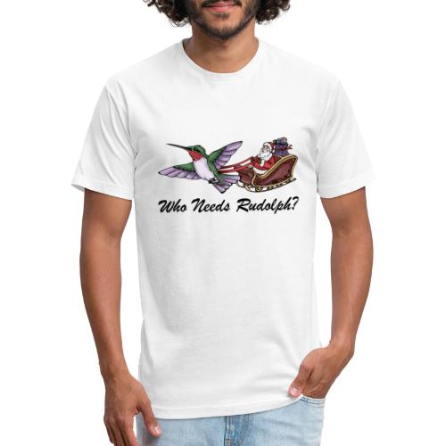 Who Needs Rudoplh? - Men’s Fitted Poly/Cotton T-Shirt