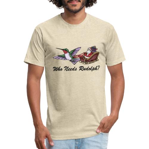Who Needs Rudoplh? - Men’s Fitted Poly/Cotton T-Shirt