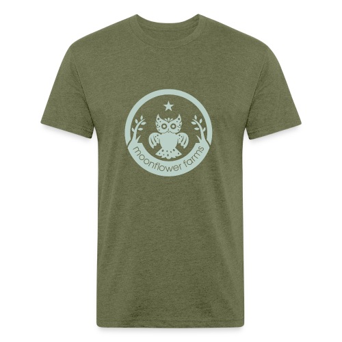 Moonflower Logo - Men’s Fitted Poly/Cotton T-Shirt