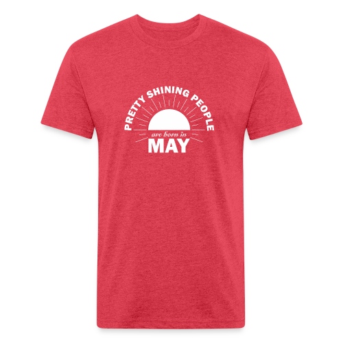 Pretty Shining People Are Born In May - Men’s Fitted Poly/Cotton T-Shirt