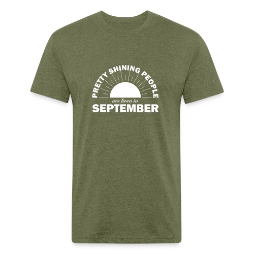 Pretty Shining People Are Born In September - Men’s Fitted Poly/Cotton T-Shirt