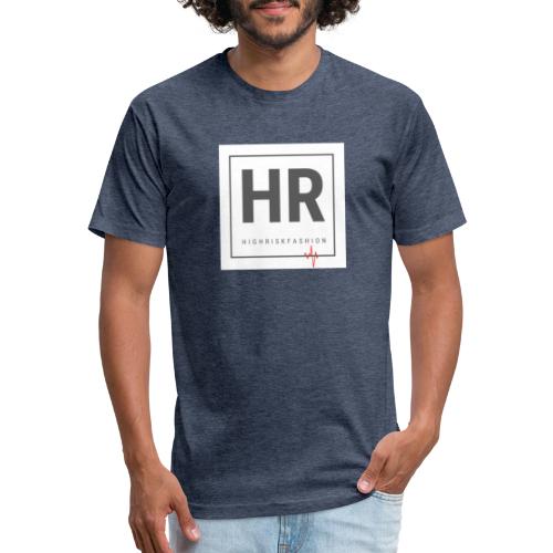 HR - HighRiskFashion Logo Shirt - Men’s Fitted Poly/Cotton T-Shirt
