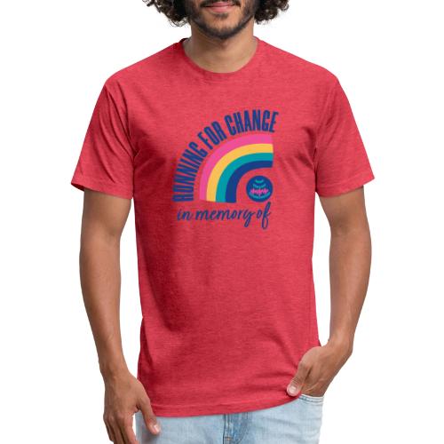Running for change in memory of... - Unisex Poly/Cotton T-Shirt