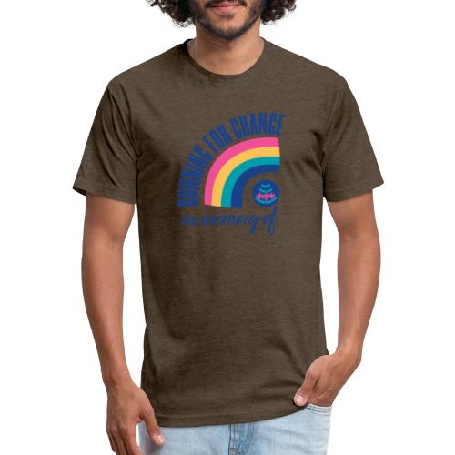 Running for change in memory of... - Unisex Poly/Cotton T-Shirt