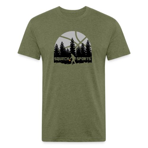 Squatch Basketball Moon - Unisex Poly/Cotton T-Shirt