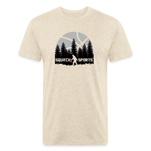 Squatch Basketball Moon - Unisex Poly/Cotton T-Shirt