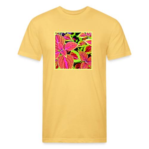 Vibrant RadiantLeaf Dreams Pattern - Unisex Poly/Cotton T-Shirt