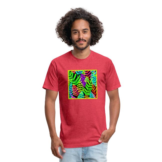 Glowing Leaf Pattern Design