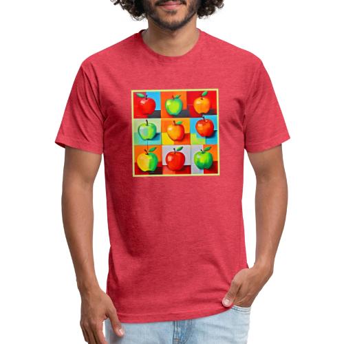 Colorful Apple Grid - Unisex Poly/Cotton T-Shirt