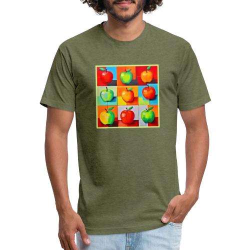 Colorful Apple Grid - Unisex Poly/Cotton T-Shirt