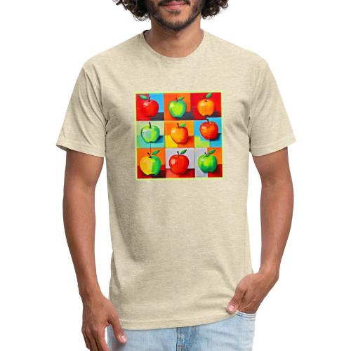 Colorful Apple Grid - Unisex Poly/Cotton T-Shirt