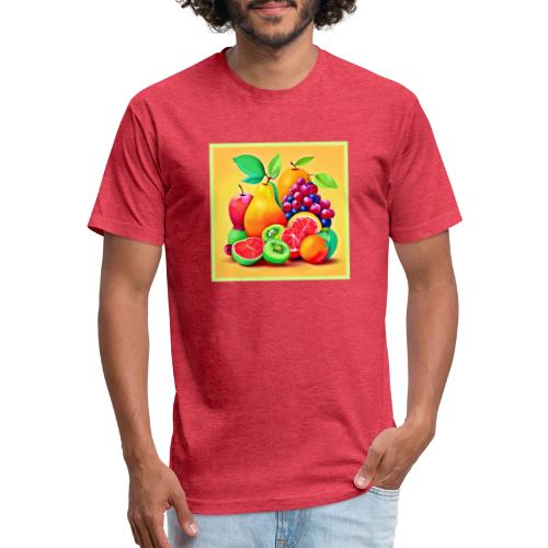 Colorful Fruit Medley - Unisex Poly/Cotton T-Shirt