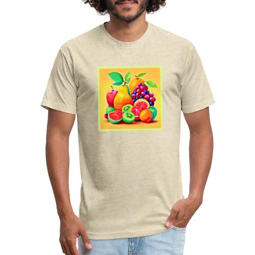 Colorful Fruit Medley - Unisex Poly/Cotton T-Shirt