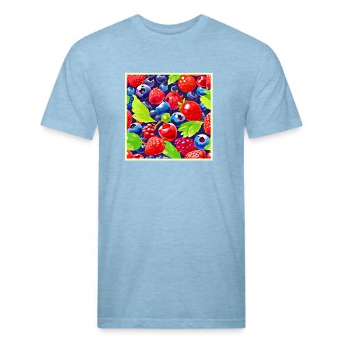 Summer Berry Medley - Men’s Fitted Poly/Cotton T-Shirt