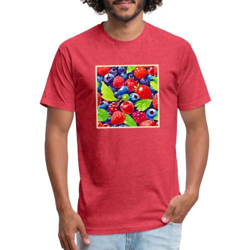 Summer Berry Medley - Unisex Poly/Cotton T-Shirt