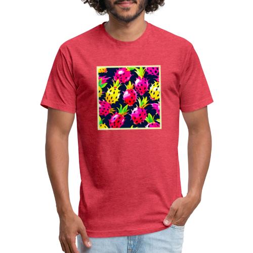 Tropical Dragon Fruit Fiesta - Unisex Poly/Cotton T-Shirt