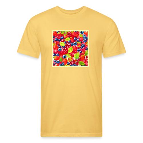 Colorful Berry Pattern - Unisex Poly/Cotton T-Shirt