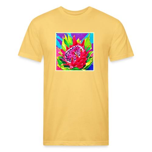 Neon Dragon Fruit Splendor - Unisex Poly/Cotton T-Shirt