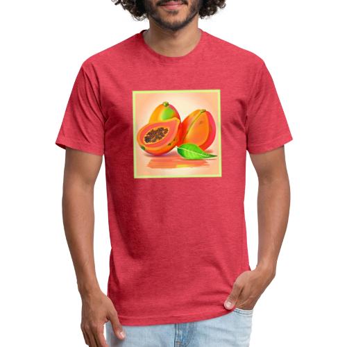 Sliced Papaya Freshness - Unisex Poly/Cotton T-Shirt