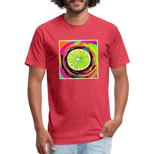 Lime Slice Pop Art - Unisex Poly/Cotton T-Shirt