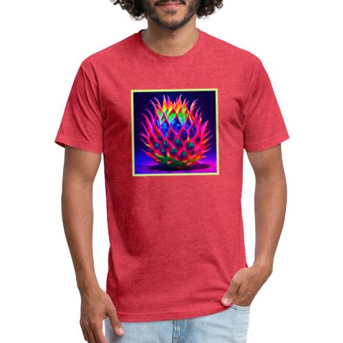 Electric Neon Dragon Fruit - Unisex Poly/Cotton T-Shirt