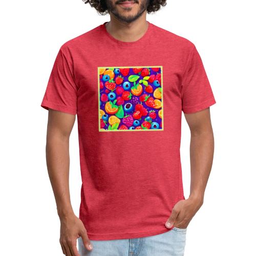 Citrus & Berries Burst - Unisex Poly/Cotton T-Shirt
