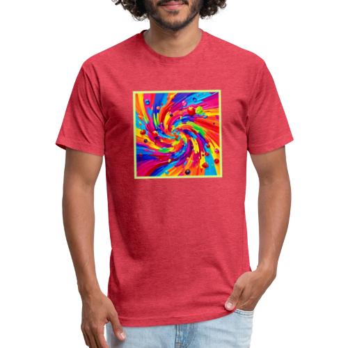 Colorful Fruit Vortex - Unisex Poly/Cotton T-Shirt