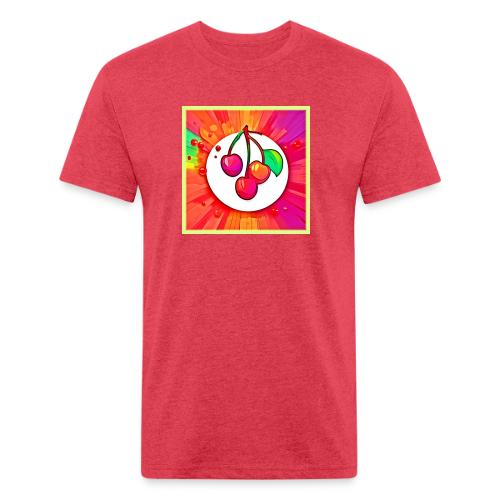 Cherry Pop Art Burst - Unisex Poly/Cotton T-Shirt