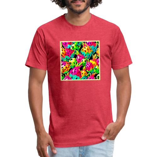 Dragon Fruit Vivid Pattern - Unisex Poly/Cotton T-Shirt