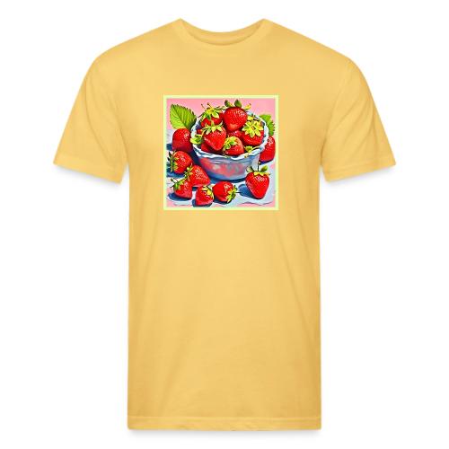 Fresh Strawberry Bowl - Unisex Poly/Cotton T-Shirt