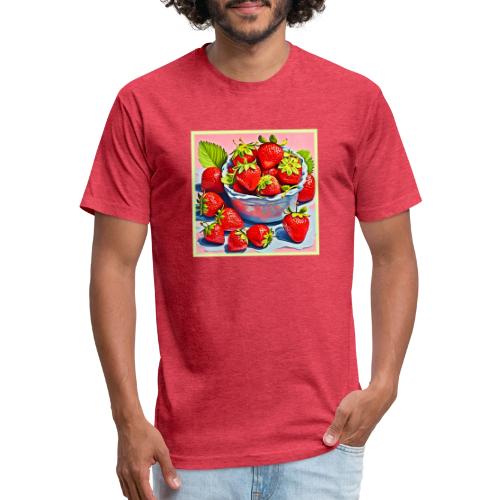 Fresh Strawberry Bowl - Unisex Poly/Cotton T-Shirt