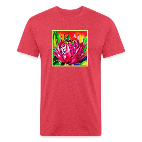 Exotic Dragon Fruit Bloom - Unisex Poly/Cotton T-Shirt