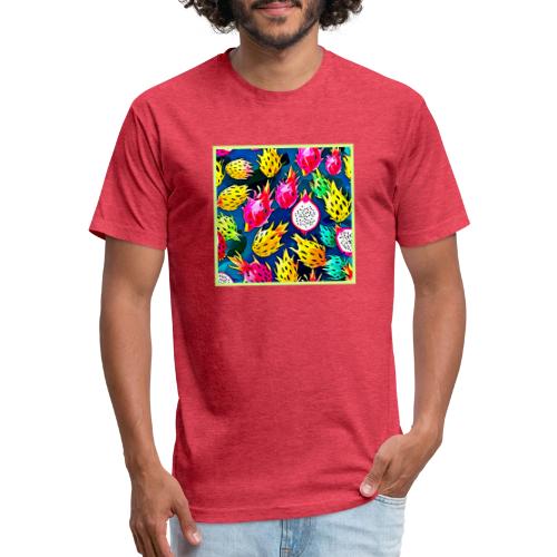 Dragon Fruit Pattern Art - Unisex Poly/Cotton T-Shirt