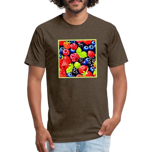 Colorful Berry Medley Design - Unisex Poly/Cotton T-Shirt