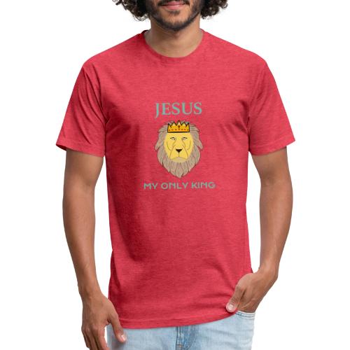 Jesus My Only King Shirt – Lion of Judah - Men’s Fitted Poly/Cotton T-Shirt