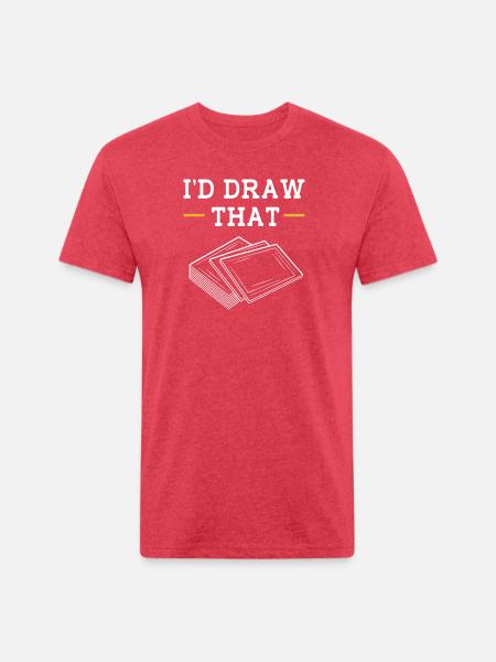 Card Player Trading Card Game - Unisex Poly/Cotton T-Shirt - heather red
