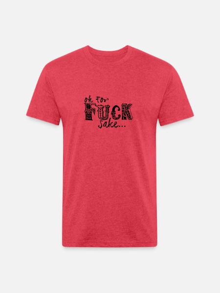 Fuck Sake - Unisex Poly/Cotton T-Shirt - heather red