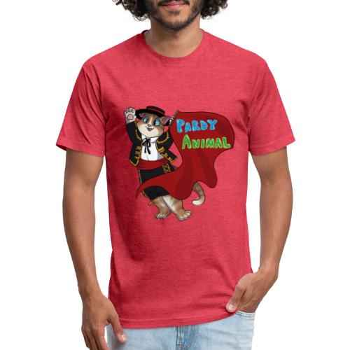 Pardy Animal - Don Gato - Fitted Cotton/Poly T-Shirt by Next Level