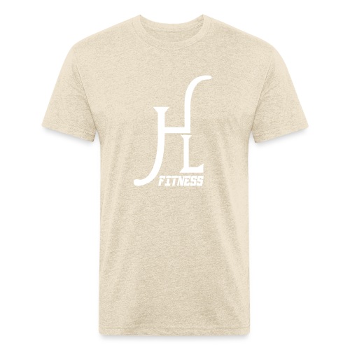 HLF Vector WHT - Men’s Fitted Poly/Cotton T-Shirt
