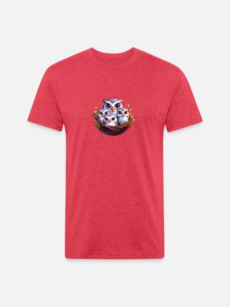 Guardians of the Night - Unisex Poly/Cotton T-Shirt - heather red
