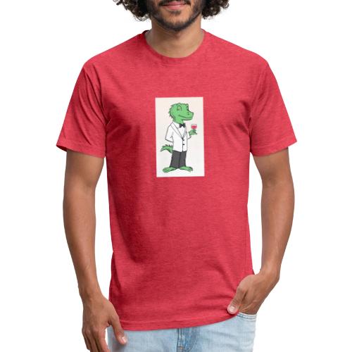 Sir Lawrence the Lounge Lizard King - Unisex Poly/Cotton T-Shirt