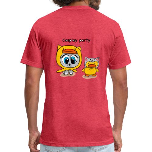 Cosplay party yellow - Men’s Fitted Poly/Cotton T-Shirt