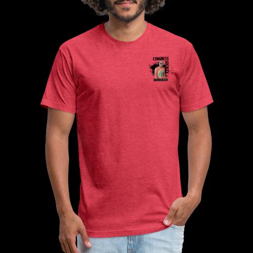 Congress Society Wear - Men’s Fitted Poly/Cotton T-Shirt