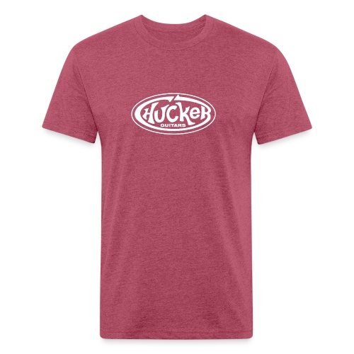 Chucker Guitars White - Fitted Cotton/Poly T-Shirt by Next Level