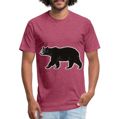 Midnight Black Bear - Unisex Poly/Cotton T-Shirt