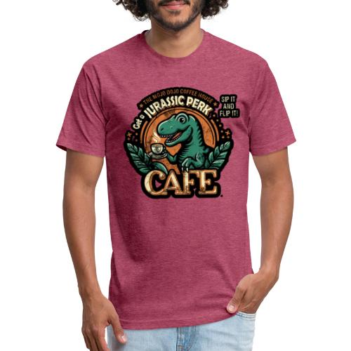 Jurassic Perk - The Mojo Dojo Coffee House! - Men’s Fitted Poly/Cotton T-Shirt