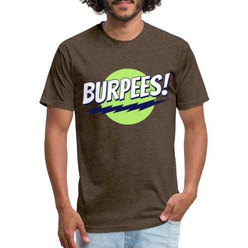 Burpees - Men’s Fitted Poly/Cotton T-Shirt