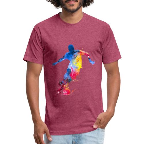 Soccer: Splash Kick - Unisex Poly/Cotton T-Shirt