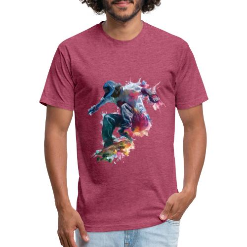 Skateboarding: Ride the Colors - Unisex Poly/Cotton T-Shirt